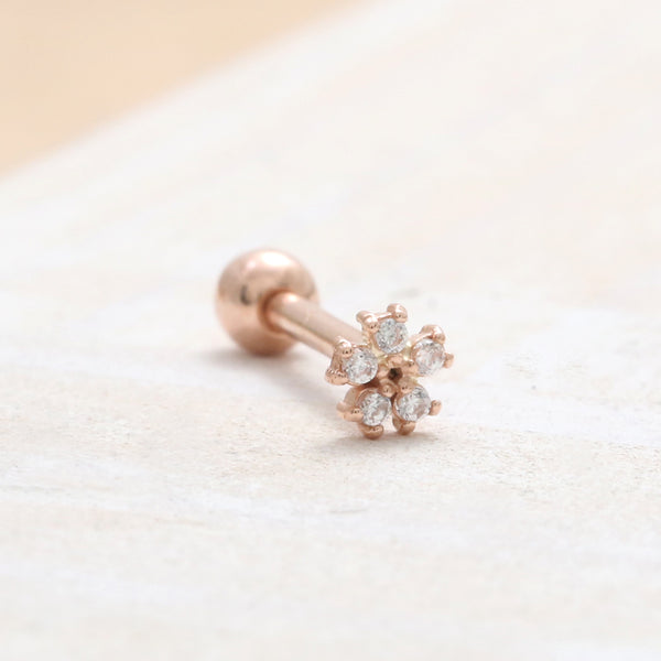 Diamond Tiny Flower Piercing