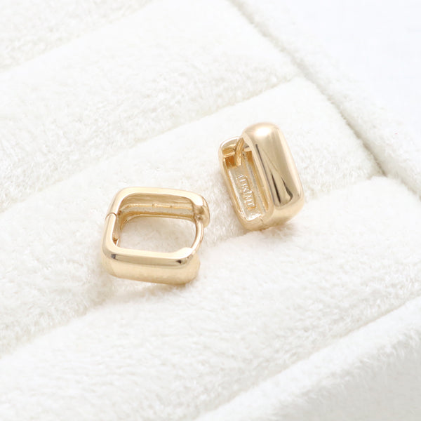 Square Huggie Earrings