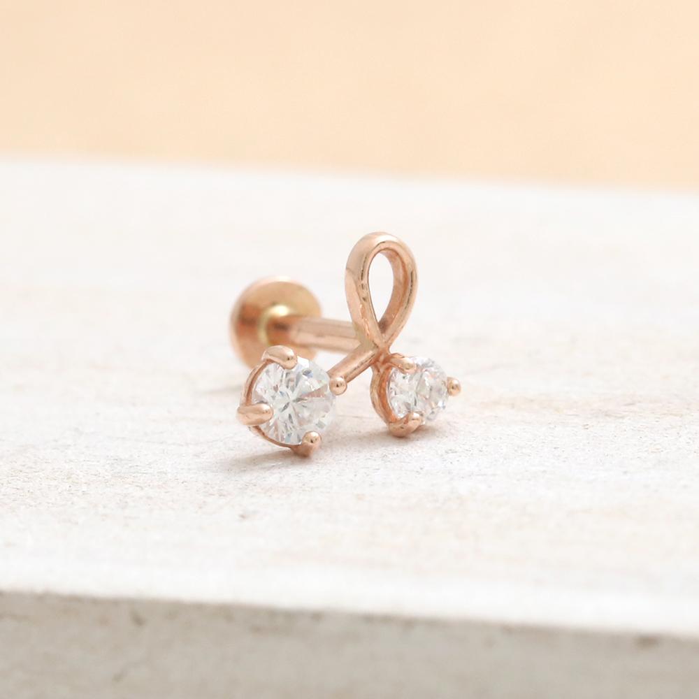 Genuine Diamond Cherry Labret – from J Shop