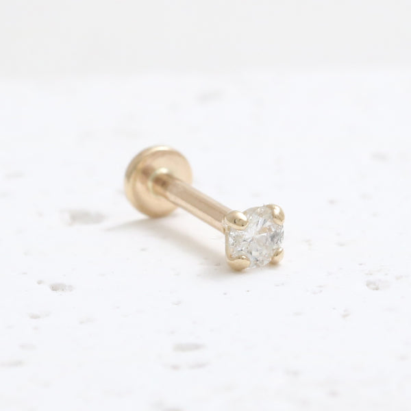 0.07ct Diamond 4 Prongs Labret