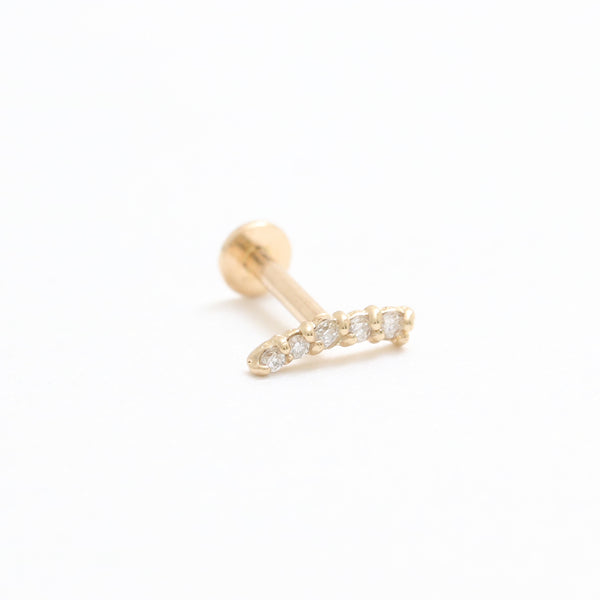 Diamond Short Curve Stick Labret