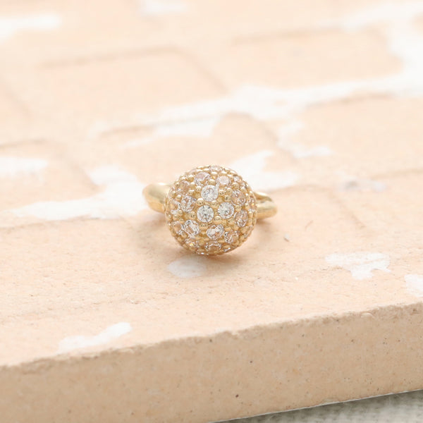 CZ Micro Pave Orbs Ball Earring