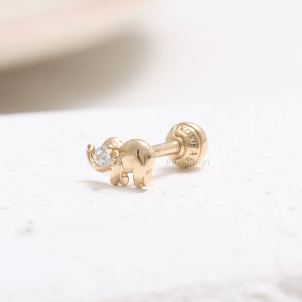 Diamond Tiny Elephant Piercing