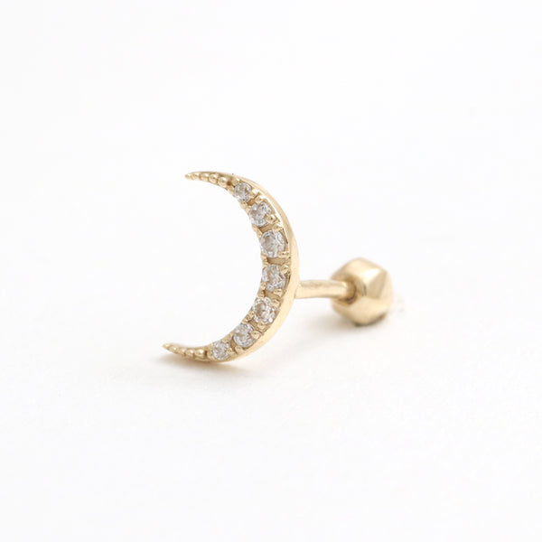 CZ Pave Crescent Ear Piercing