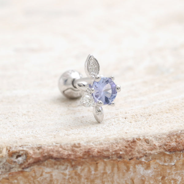 Tanzanite Elf Leaves Piercing