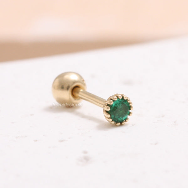 0.07ct Emerald Multi Prongs Piercing