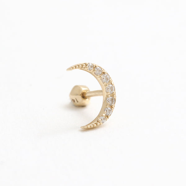 CZ Pave Crescent Ear Piercing