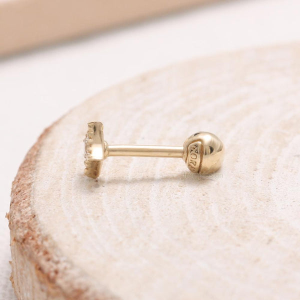 CZ Rhombus Ear Piercing