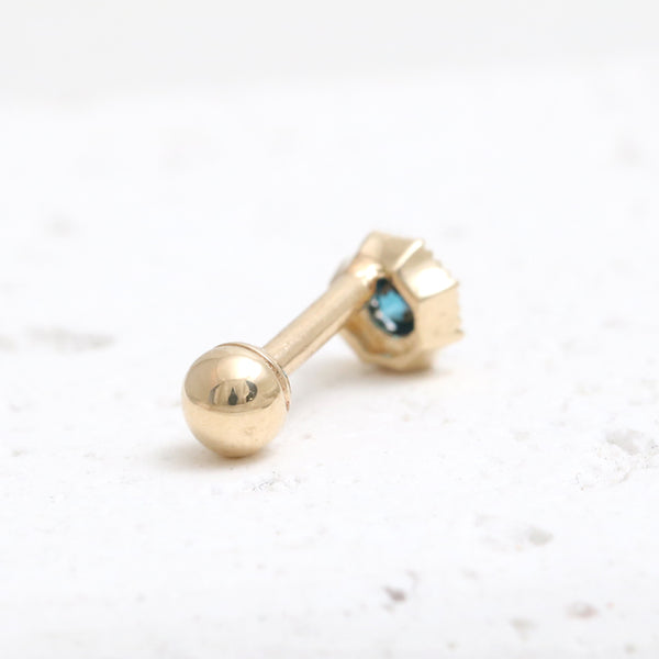 0.1ct Blue Diamond Octagon Piercing