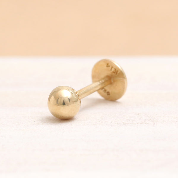 Brushed Texture Tiny Disk Piercing