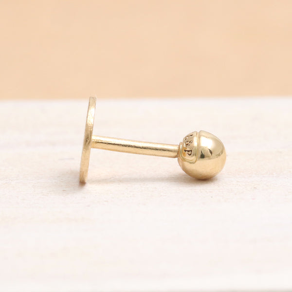 Brushed Texture Small Disk Piercing