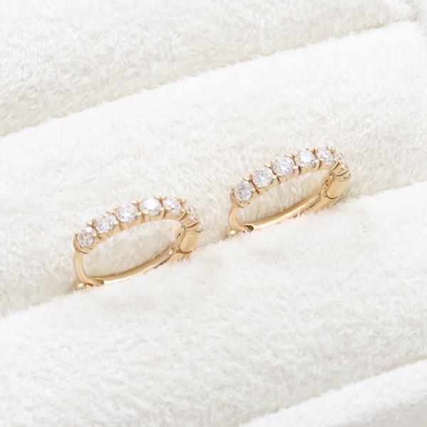 Moissanite Oval Huggie Earrings