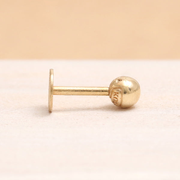 Brushed Texture Tiny Disk Piercing