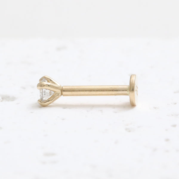 0.07ct Moissanite 4 Prongs Labret