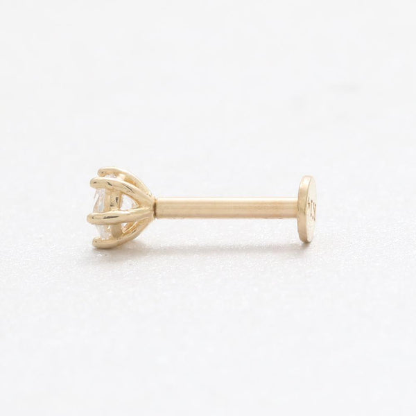 0.09ct Diamond 6 Prongs Labret