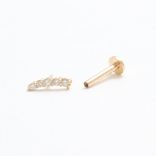 Diamond Short Curve Stick Labret