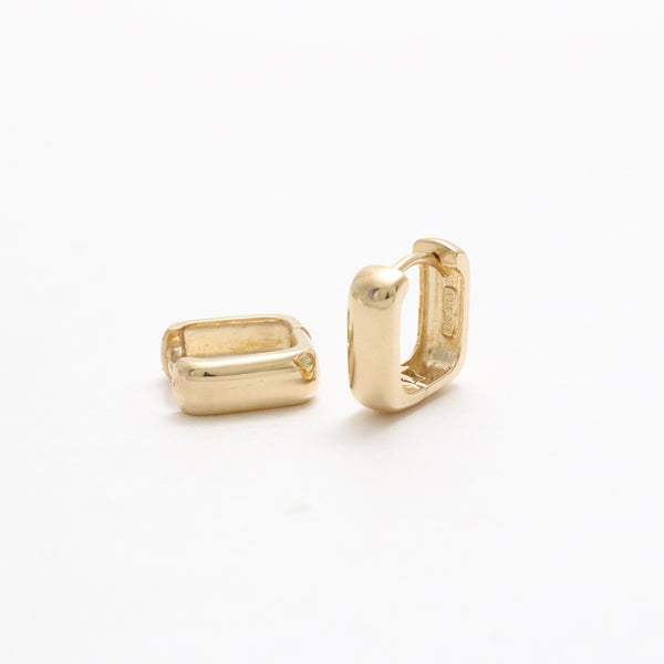 Square Huggie Earrings