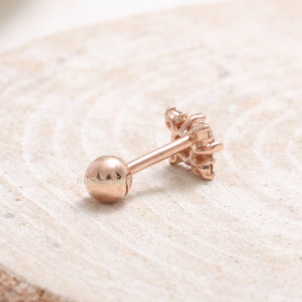 0.1ct Brown Diamond Edgy Piercing