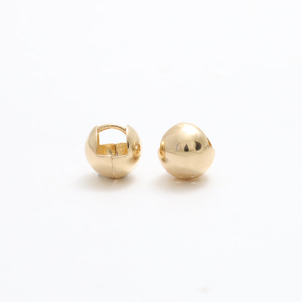 Ball Shaped  Hoop Earrings- Small