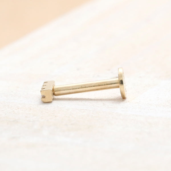 Genuine Diamond Short Stick Labret