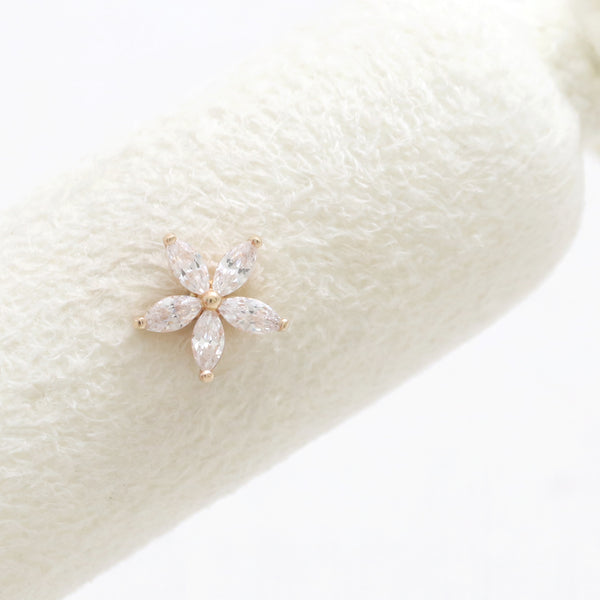 Marquis CZ Flower Piercing