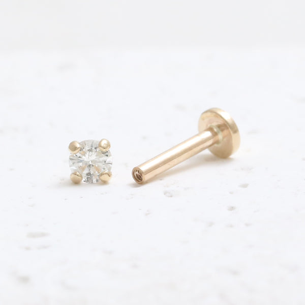 0.07ct Diamond 4 Prongs Labret