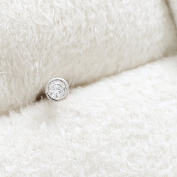 0.03ct Diamond Bezel Piercing