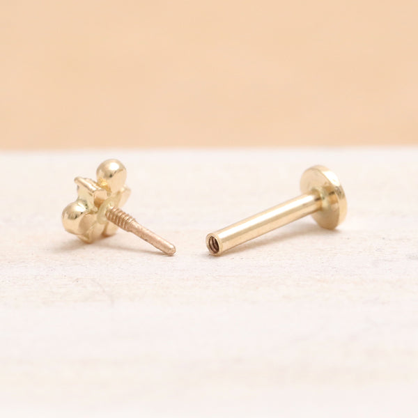 Genuine Diamond Triple Ball Labret