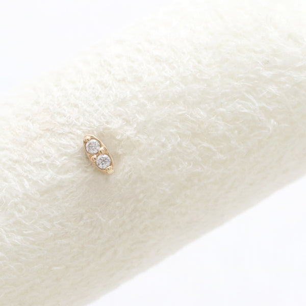 1.0mm Diamond Ultra Tiny Oval Labret