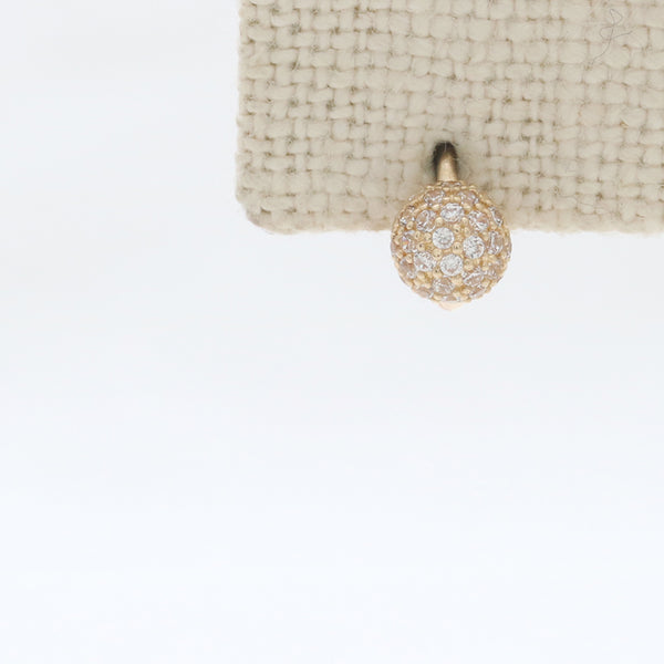 CZ Micro Pave Orbs Ball Earring