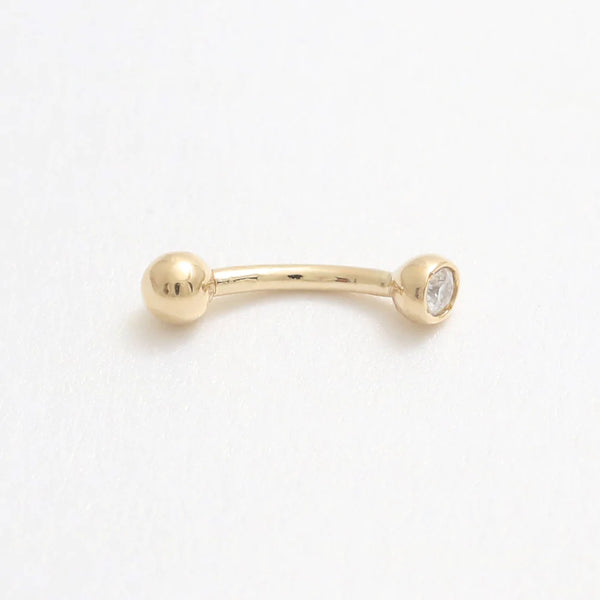 0.03ct Moissanite Ball Rook Piercing