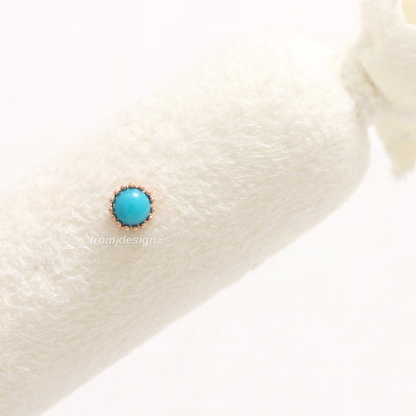 3mm Turquoise Multi Prongs Piercing