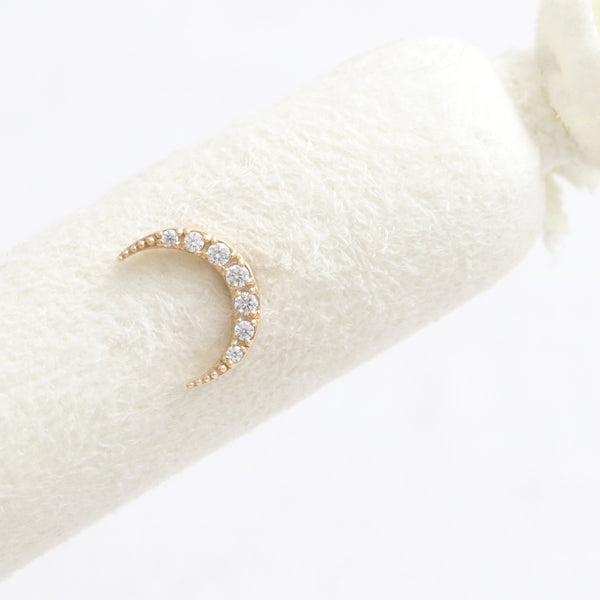 CZ Pave Crescent Ear Piercing