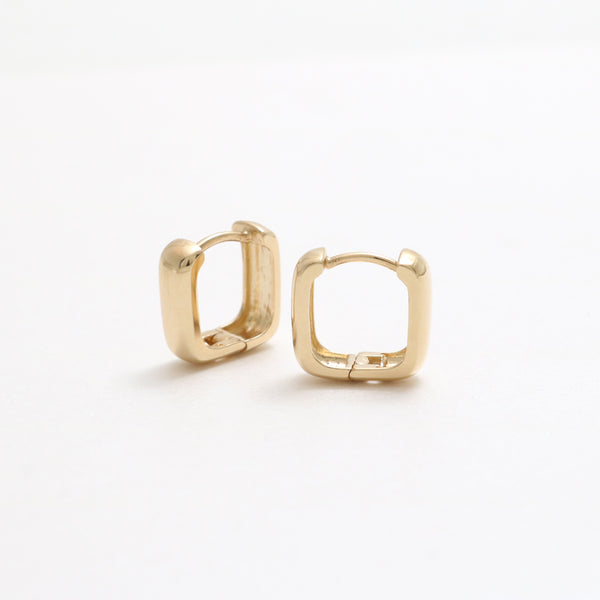 Square Huggie Earrings