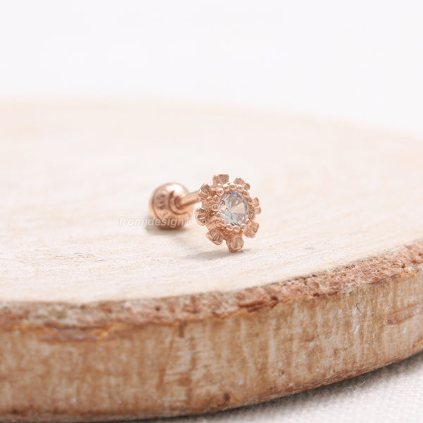 0.1ct Diamond Sunflower Piercing