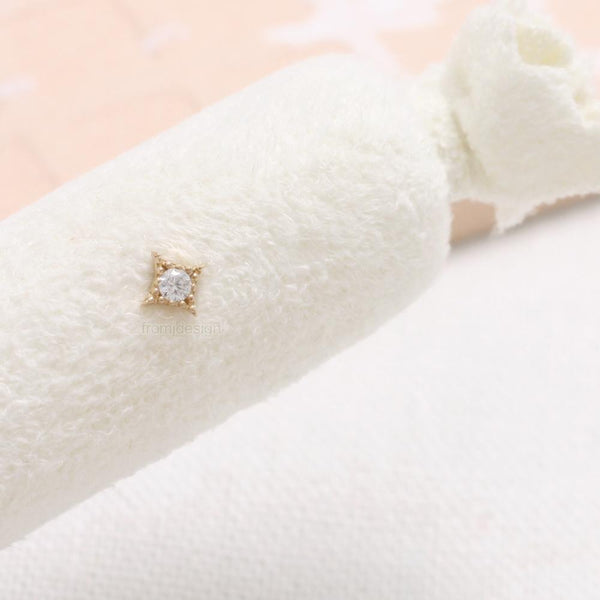 CZ Rhombus Ear Piercing