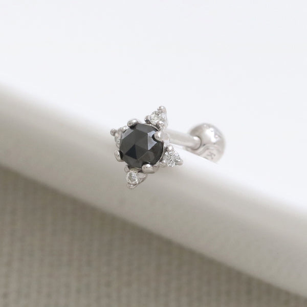 0.1ct Black Diamond Edgy Piercing