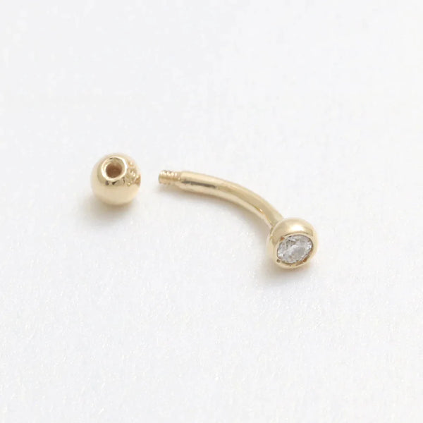 CZ 3mm Ball Rook Piercing