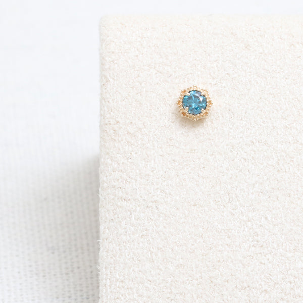 0.1ct Blue Diamond Octagon Piercing