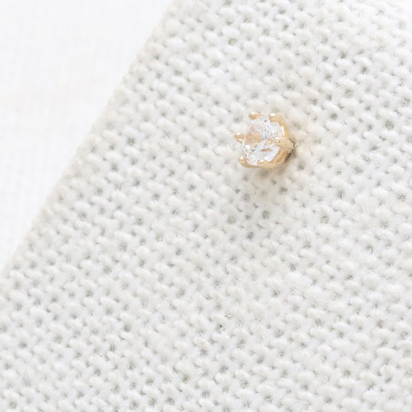 3mm CZ Prongs 6 Prongs Labret