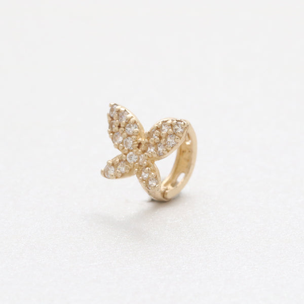 CZ Micro Pave Butterfly Earring