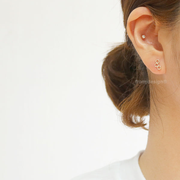 Honeycomb Ear Piercing