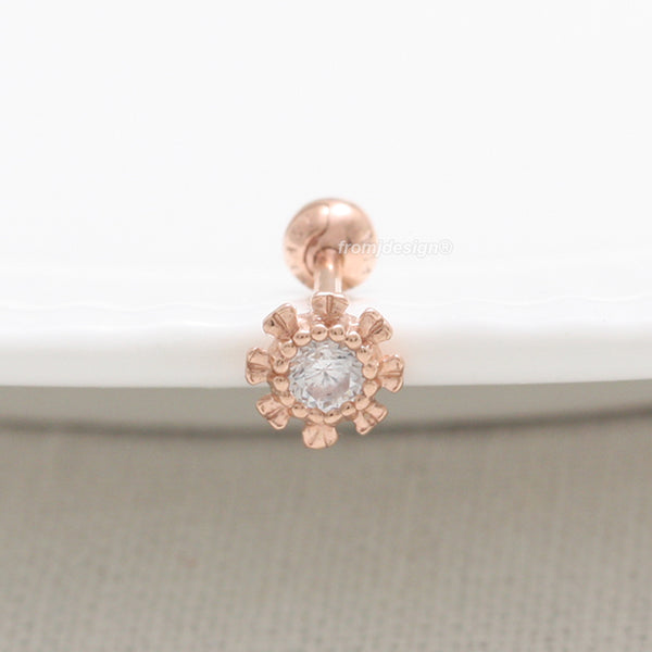 0.1ct Diamond Sunflower Piercing