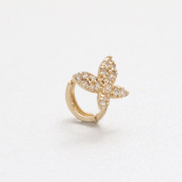 CZ Micro Pave Butterfly Earring