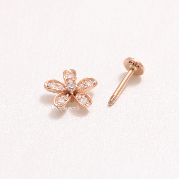 Diamond Daisy Externally Labret