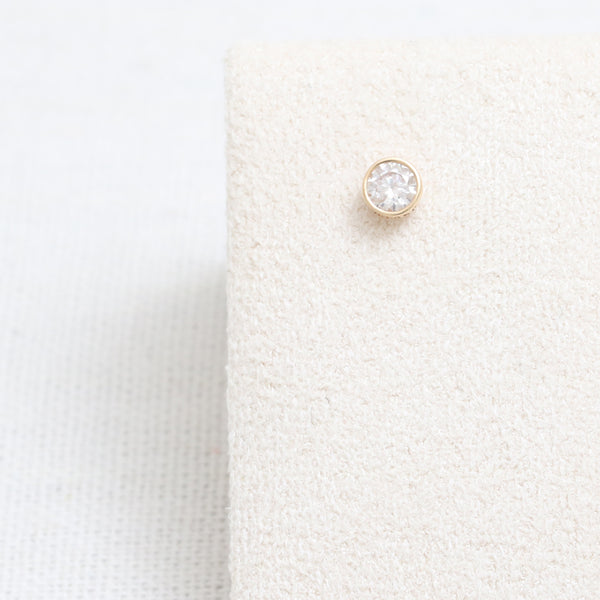 3.5mm Moissanite Bezel Piercing