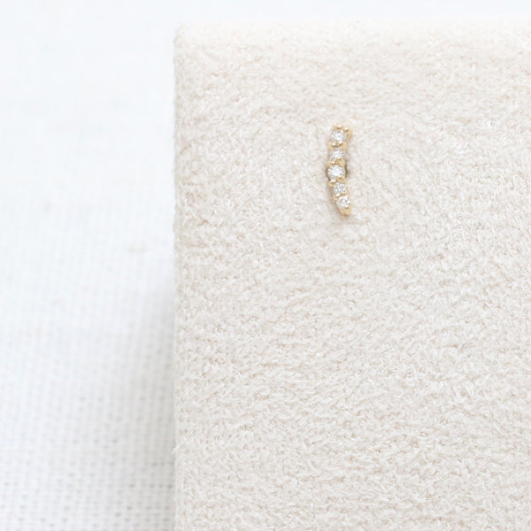 Diamond Short Curve Stick Labret