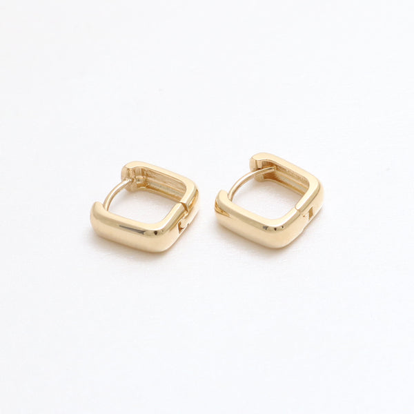 Square Huggie Earrings