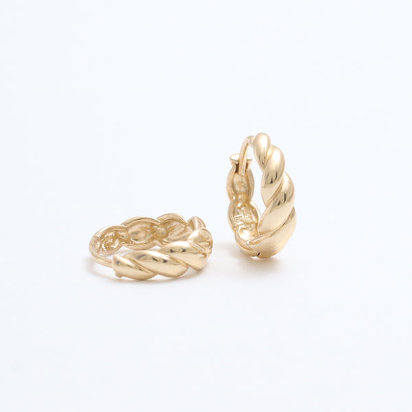 Croissant Huggie Earrings- Small