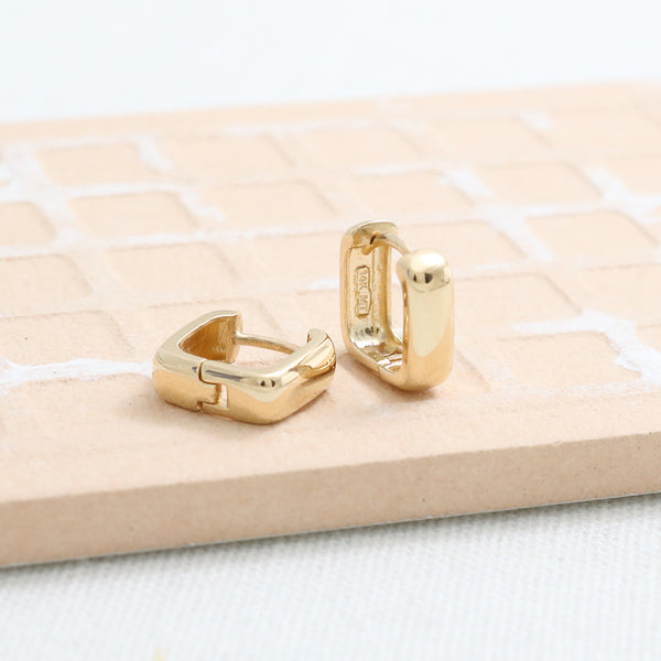 Square Huggie Earrings